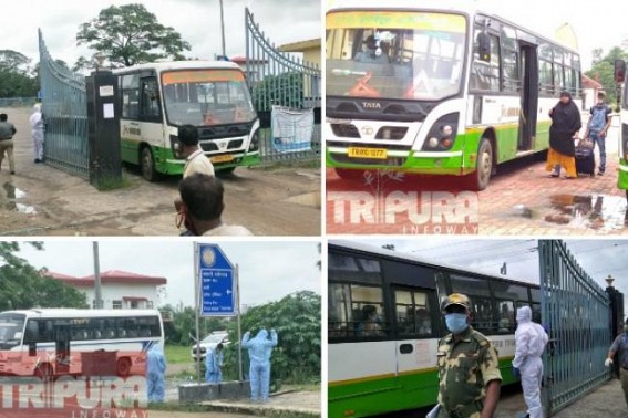 134 stranded people returned Tripura from Bangladesh : All sent for Institutional Quarantine, COVID-19 tests for all abroad returnees 134 stranded people returned Tripura from Bangladesh : All sent for Institutional Quarantine, COVID-19 tests for all abroad returnees